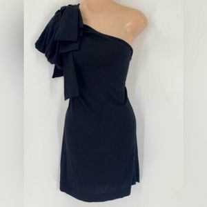 French Connection Black one shoulder dress